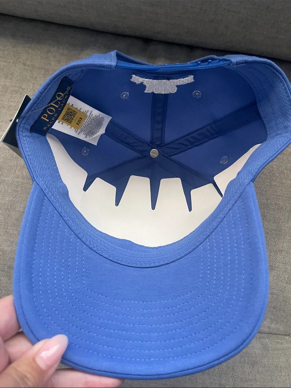 Polo by Ralph Lauren Men’s Royal Blue Baseball Cap with White Pony